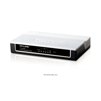 Vezetékes 4 10 100Mbps LAN ADSL Kábel router TL-R402M fotó