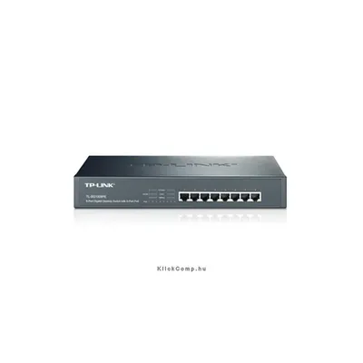 8 port Switch 10 100 1000Mbit s, 8 port PoE, 124W TL-SG1008PE fotó