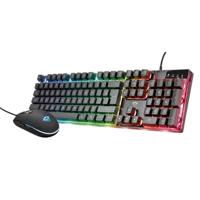 Gamer billentyűzet + egér USB Trust GXT 838 Azor Gaming Combo fekete HU TRUST-23473 fotó