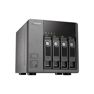 NAS, 4 HDD hely, Olvasás: 67MB s, Írás: 25MB s, SATA, 2x RJ-45, 4xUSB, 2x eSata 2 év TS-410 fotó