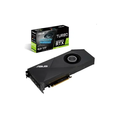 VGA TURBO-RTX2060-6G 6GB DDR6 PCI-Ex16x Asus nVIDIA Videokártya TURBO-RTX2060-6G fotó