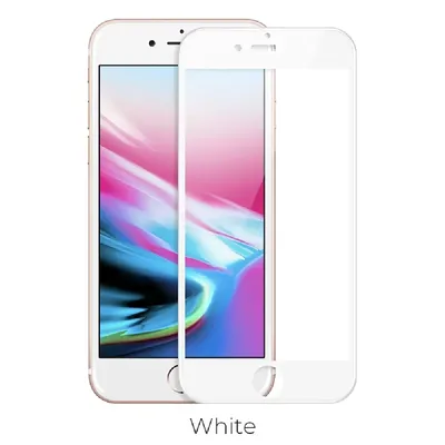 Mobil Képernyővédő üvegfólia Apple iPhone 7 8 fehér karcálló,ütésálló Temp-glass221,CT512 fotó