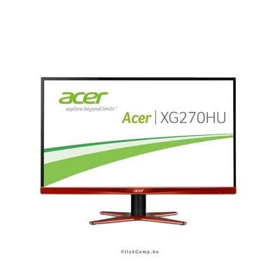 Monitor 27&#34; gamer LED DVI HDMI DisplayPort 144Hz-es multimédiás Acer Predator XG270HUomidp UM.HG0EE.001 fotó