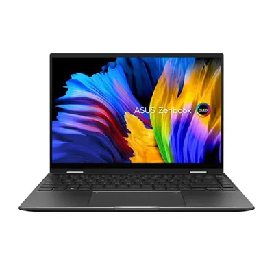Asus ZenBook laptop 14&#34; WQUXGA R9-6900HX 16GB 512GB Radeon W11 fekete Asus ZenBook Flip 14 UN5401RA-KU131W fotó