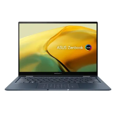 Asus ZenBook laptop 14&#34; WQ+ i7-1360P 16GB 512GB IrisXe W11 kék Asus ZenBook Flip 14 UP3404VA-KN071W fotó