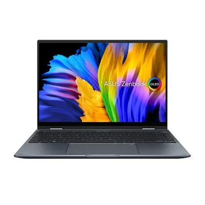 Asus ZenBook laptop 14&#34; WQXGA+ i7-1165G7 16GB 1TB IrisXe W11 szürke Asus ZenBook Flip 14 UP5401EA-KN094W fotó