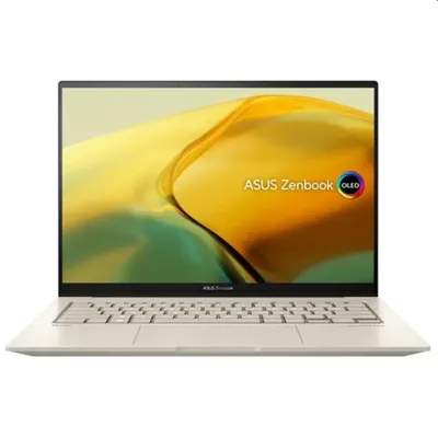 Asus ZenBook laptop 14&#34; WQ+ i5-13500H 16GB 512GB IrisXe W11 barna Asus ZenBook Flip 14 UX3404VA-M9053W fotó