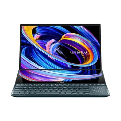 Asus ZenBook laptop 15,6&#34; UHD i9-11900H 32GB 1TB RTX3080 W11Pro kék Asus ZenBook Pro Duo 15 UX582HS-H2003X fotó