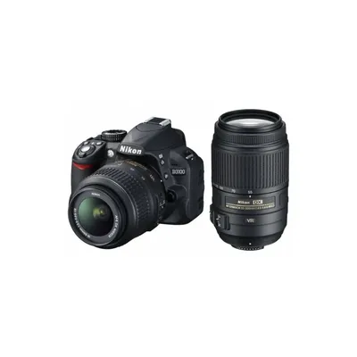 Nikon D3100 + 18-55VR + 55-300VR kit digitális tükörreflexes fényképezőgép VBA280K005 fotó