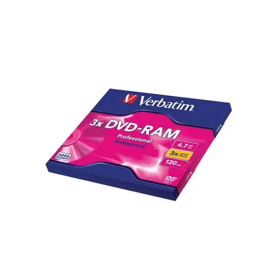 DVD-RAM, egyoldalas, Type II, 4,7GB, 3x, VERBATIM VERBATIM-43491 fotó