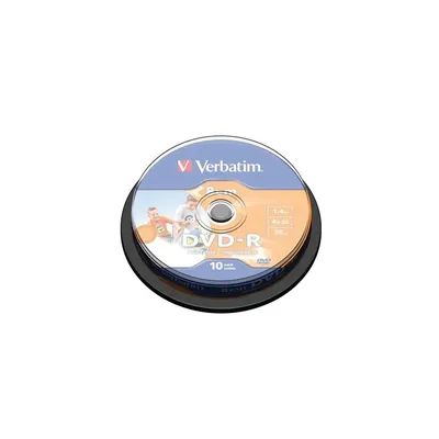DVD-R mini lemez, 8 cm, nyomtatható, no-ID, 1,4GB, 4x, hengeren, VERBATIM VERBATIM-43573 fotó