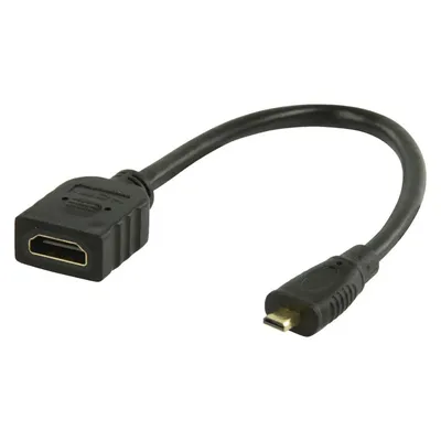 HDMI kábel 1.4 HDMI micro csatlakozó 0,2m fekete VGVP34790B02 fotó