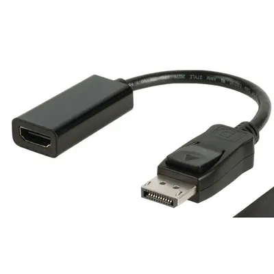 DisplayPort HDMI átalakító-kábel: DisplayPort apa – HDMI-bemenet 0,2m fekete VLCP37150B02 fotó