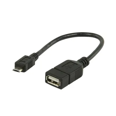 USB kábel A anya microB USB apa 0.2M USB2.0 VLMP60515B020 fotó