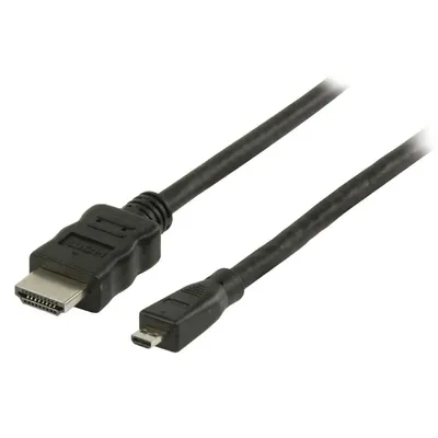 HDMI kábel 1.4 HDMI csatlakozó HDMI micro csatlakozó 2m fekete VLVB34700B20 fotó