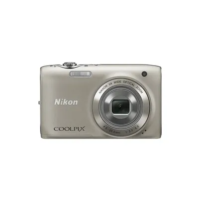 NIKON Coolpix S3100 ezüst 14MPdigitális fényképezőgép 2 Nikon szervizben VMA710E1 fotó