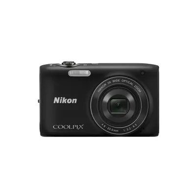 NIKON Coolpix S3100 fekete 14MP digitális fényképezőgép 2 Nikon szervizben VMA711E1 fotó
