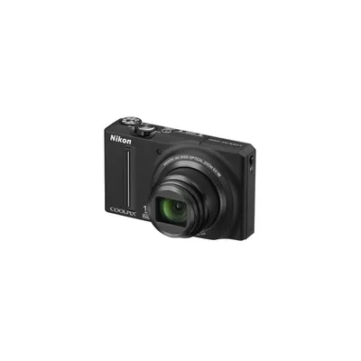 NIKON Coolpix S9100 fekete 12MP digitális fényképezőgép 2 Nikon szervizben VMA771E1 fotó