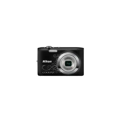 NIKON Coolpix S2600 lineart fekete 14MP digitális fényképezőgép 2 Nikon szervizben VMA965E1 fotó