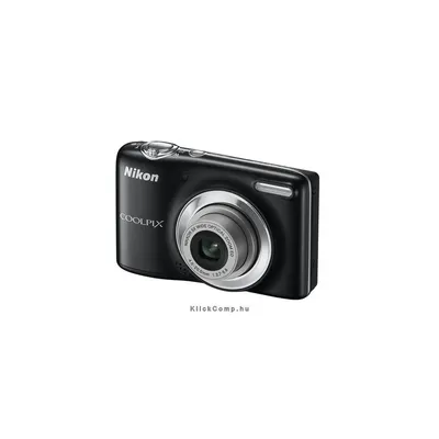 NIKON Coolpix L25 Fekete Starter Kit 10MP digitális fényképezőgép 24 hónap Nikon szervizben VMA991KH02 fotó