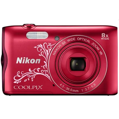 Nikon Coolpix A300 Vörös Line Art digitális fényképezőgép VNA964E1 fotó