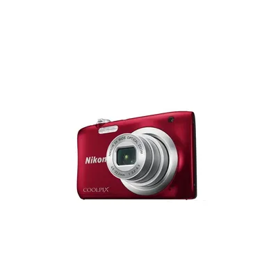 Nikon Coolpix A100 Vörös digitális fényképezőgép VNA972E1 fotó