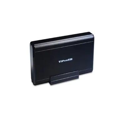 Vipower 3,5"USB2 alu külső ház,SATA,fek VPAS35018P fotó