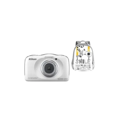 Nikon Coolpix W150 fehér digitális fényképezőgép hátizsák kit VQA110K001 fotó