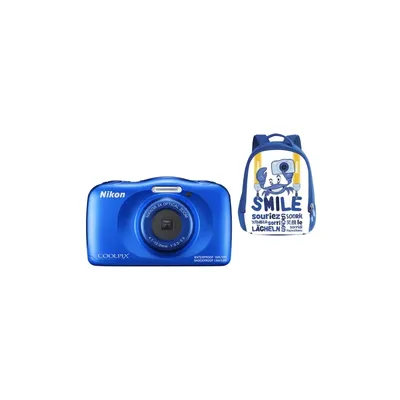 Nikon Coolpix W150 kék digitális fényképezőgép hátizsák kit VQA111K001 fotó