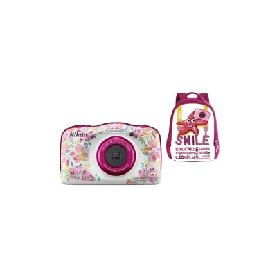 Nikon Coolpix W150 virágos digitális fényképezőgép hátizsák kit VQA113K001 fotó