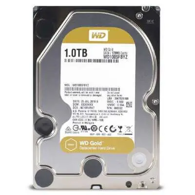 1TB 3,5&#34; HDD SATA3 7200RPM Western Digital Gold WD1005FBYZ fotó