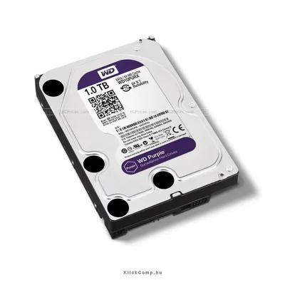 1TB 3,5" SATA-600 HDD Desktop Western Digital Purple WD10PURX fotó
