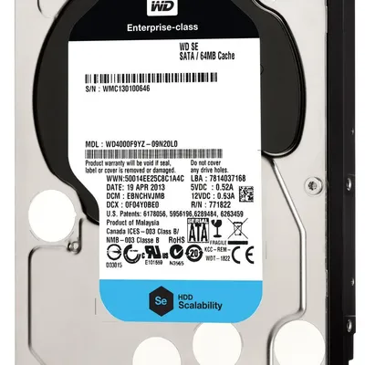 3TB 3,5" SATA3 HDD Western Digital Server WD3000F9YZ fotó
