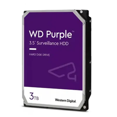 3TB 3,5&#34; HDD SATA3 Western Digital Caviar Purple WD33PURZ fotó