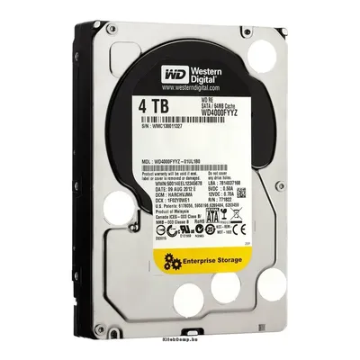 4TB 3,5" SATAIII HDD Western Digital Raid Edition 4 winchester WD4000FYYZ fotó