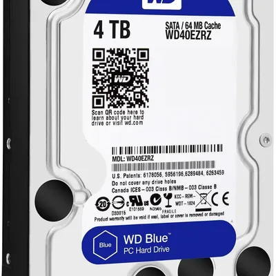 4TB 3.5'' HDD SATA 6Gb/s 5400RPM WD Blue WD40EZRZ fotó