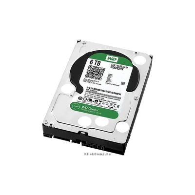 Western Digital 3,5" 6TB HDD belső SATAIII 7200RPM 64MB Green Power advanced format winchester 2 év WD60EZRX fotó