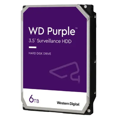 6TB 3,5&#34; HDD SATA3 Western Digital Caviar Purple WD64PURZ fotó