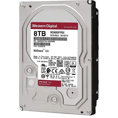 8TB 3,5&#34; HDD SATA3 Western Digital RED PRO WD8003FFBX winchester 5 év WD8003FFBX fotó