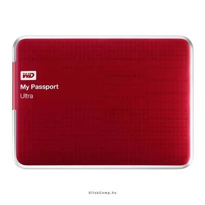 HDD External WD My Passport Ultra 2.5”, 500GB, USB 3.0 Red WDBPGC5000ARD-EESN fotó