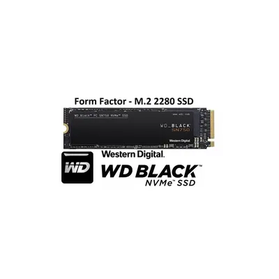 500GB SSD M.2 2280 SN750 NVMe Western Digital Black WDS500G3X0C fotó