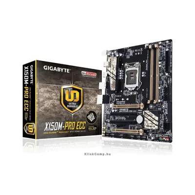 Alaplap B150 LGA1151 mATX Gigabyte X150M-PRO ECC Intel X150M-PRO-ECC fotó