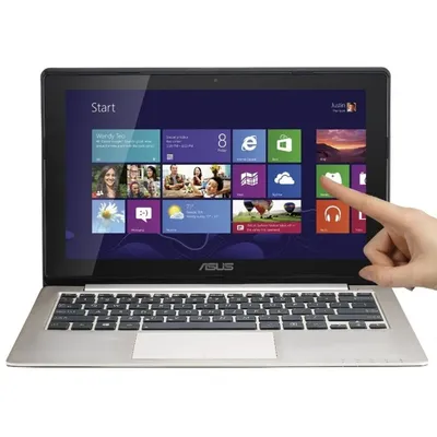 ASUS 11,6&#34; notebook touch Core i3-3217U 1,8GHz 4GB 500GB Win8 Mély metál kék notebook X202E-CT009H fotó