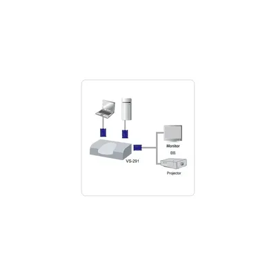 VGA video switch 2-port VS-291 XVS291 fotó