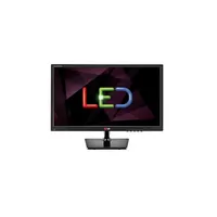 24  Monitor LED; 16:9; FullHD 1920x1080; 5ms; 5M:1; 200cd; D-sub; Fekete illusztráció, fotó 1