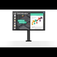 Monitor 27  2560x1440 IPS HDMI DP USB-C USB LG 27QN880P illusztráció, fotó 2