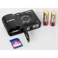 Canon PowerShot A1300 fekete 16MP digitális fényképezőgép   12 hónap Camera sze illusztráció, fotó 3