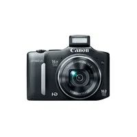 Canon PowerShot SX160 IS fekete digitális fényképezőgép illusztráció, fotó 4