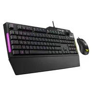 Gamer billentyűzet + egér USB Asus TUF Gaming K1 fekete HU illusztráció, fotó 3