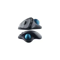 Vezetéknélküli rádiós fekete egér LOGITECH M570 Trackball illusztráció, fotó 2